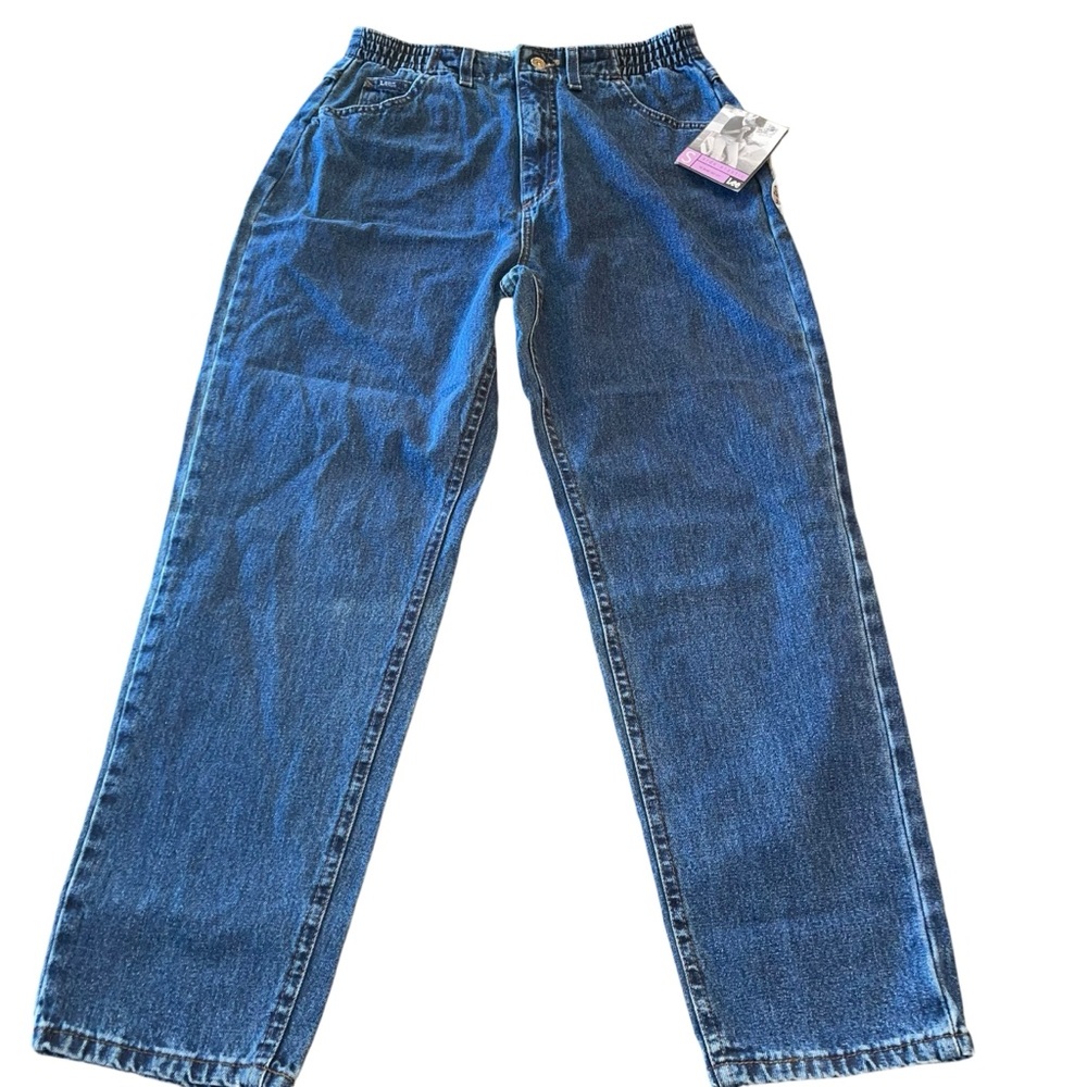 Vintage LEE Jeans 90s Super High Wasited Mom Jeans Size 12 Petite NWT Tapered